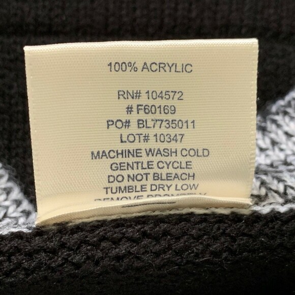 Bedford Fair Cardigan Sweater Women Large Heather Black Block Color 5 Button - Picture 9 of 9